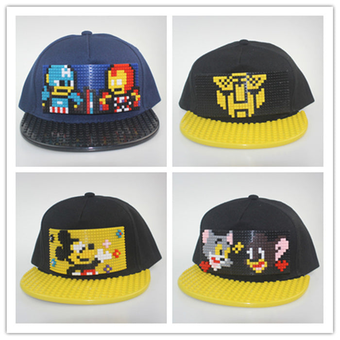 Wholesale Kids Cartoon Building Blocks Hat JDC-FH-Jiat002