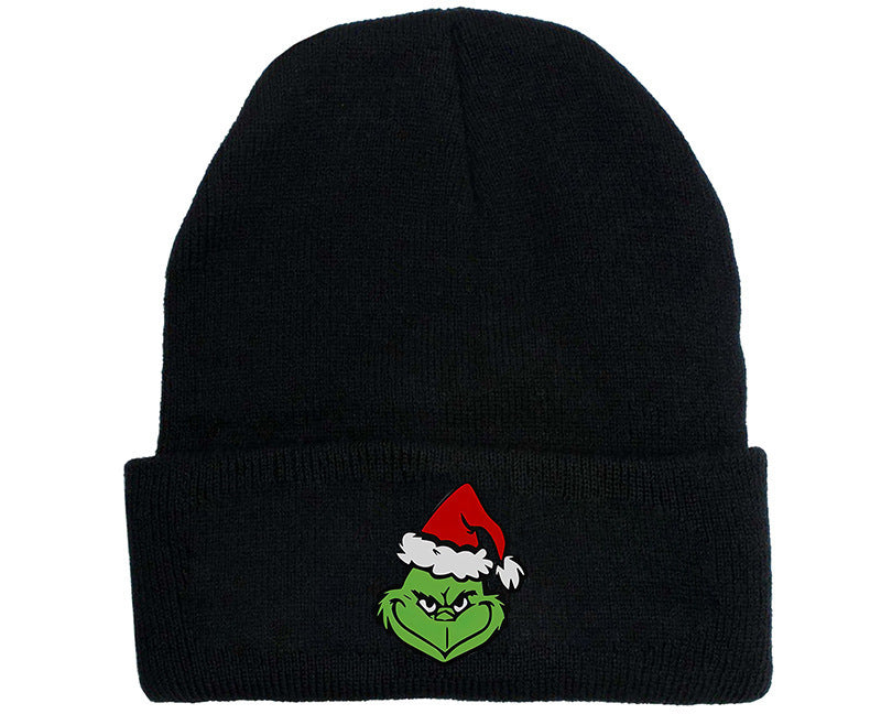 Wholesale Christmas Knitted Hat Green Hair Monster Wool Hat JDC-FH-JunC004