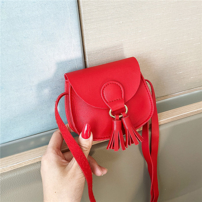 Wholesale Mini Children's Bag  Princess Bag Shoulder Crossbody Baby Bag Children's Tassel Decorative Small Satchel