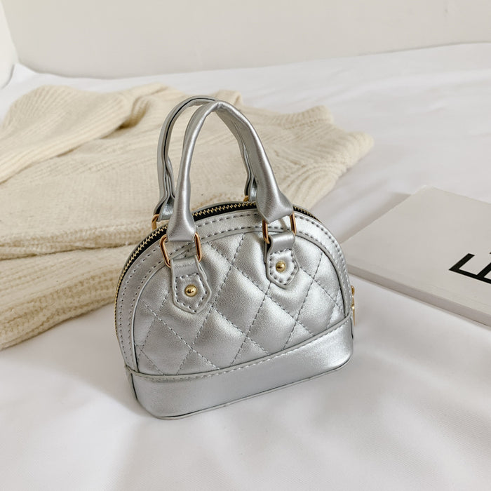 Wholesale Children' s Spring and Summer Shell Bag Rhombus Chain Catwalk Crossbody Bag Cute Mini Girl Shoulder Handheld Small Bag