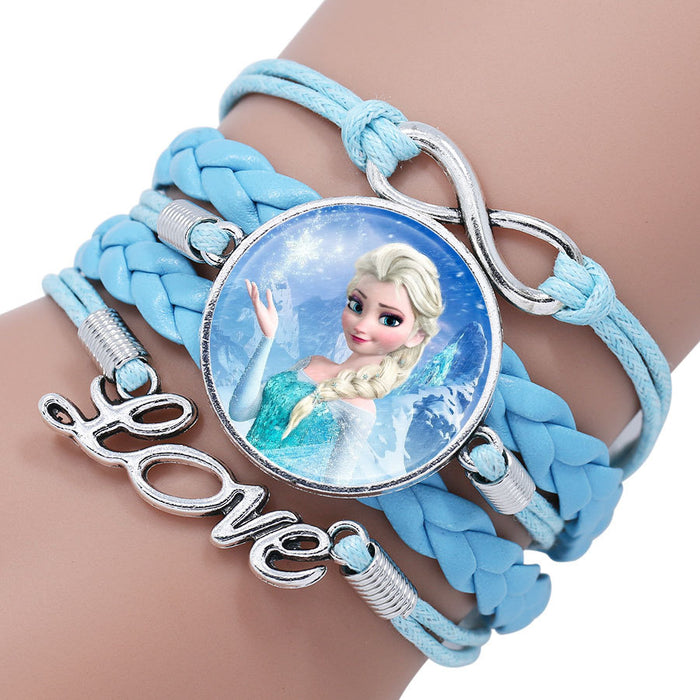 Wholesale Cartoon Braided Multi-layer Gemstone Bracelet JDC-BT-NH018