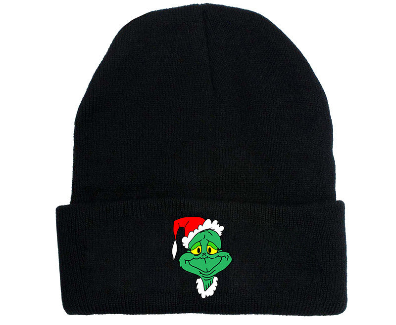 Wholesale Christmas Knitted Hat Green Hair Monster Wool Hat JDC-FH-JunC004