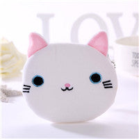 Wholesale Creative Cute Cartoon Japanese and Korean Students Ladies Zipper Mini Key Coin Storage Japanese Cute Cat Coin Purse JDC-WT-SM002