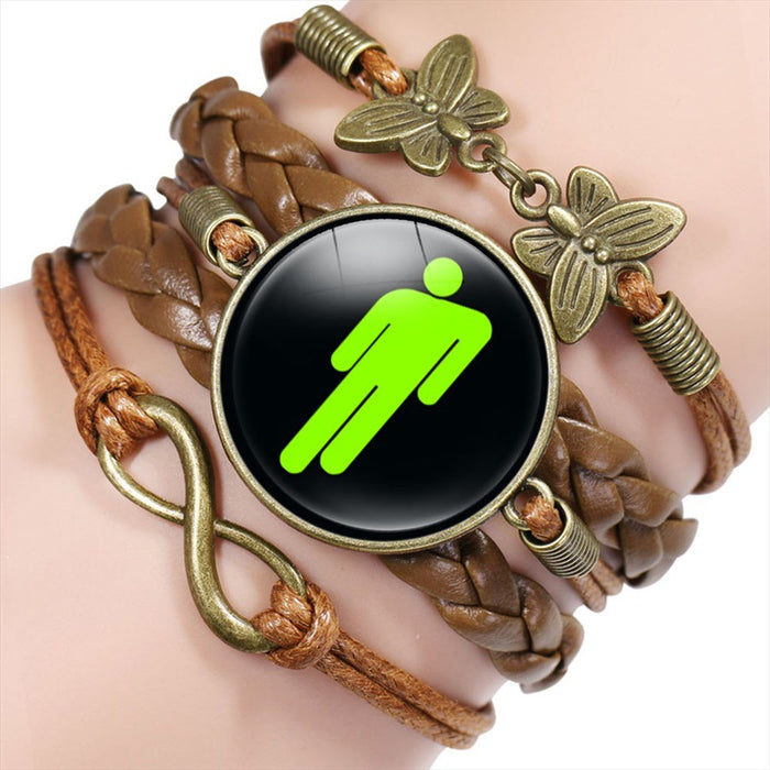 Wholesale Multi-layered braided bracelet featuring popular celebrities