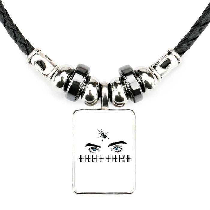 Wholesale Celebrity-themed square glass pendant necklace