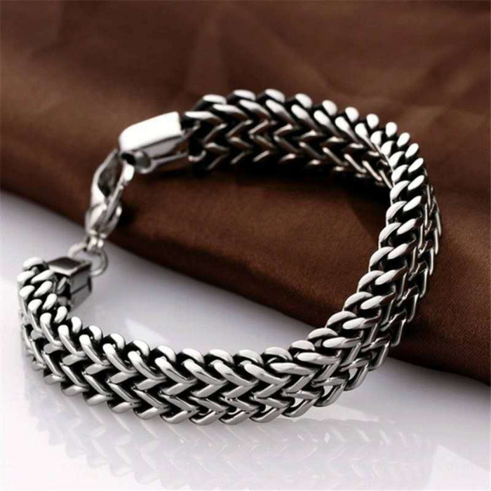 Wholesale Titanium Steel Double Row Single Row Bracelet JDC-BT-WeiWan001