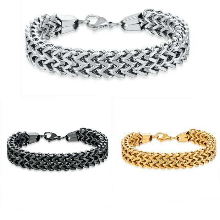 Wholesale Titanium Steel Double Row Single Row Bracelet JDC-BT-WeiWan001