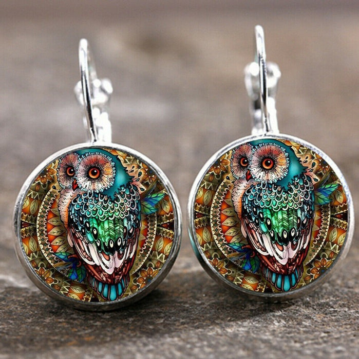 Wholesale Time Stone Pendant Moon Angel Earrings DIY Alloy Earrings Earrings Buckle
