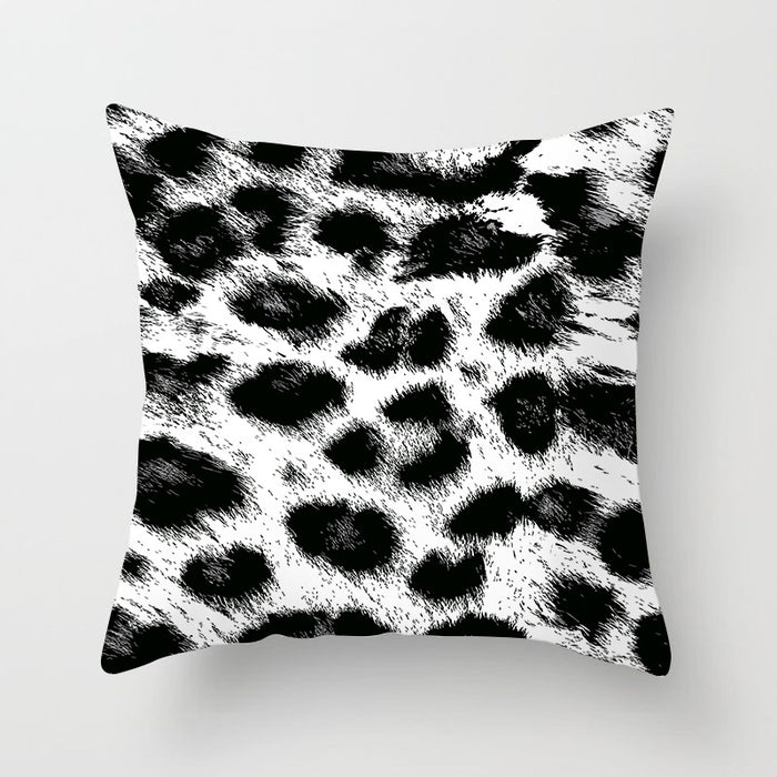 Wholesale 45*45 Short Plush Animal Print Leopard Print Pillowcase JDC-PW-ZiM004