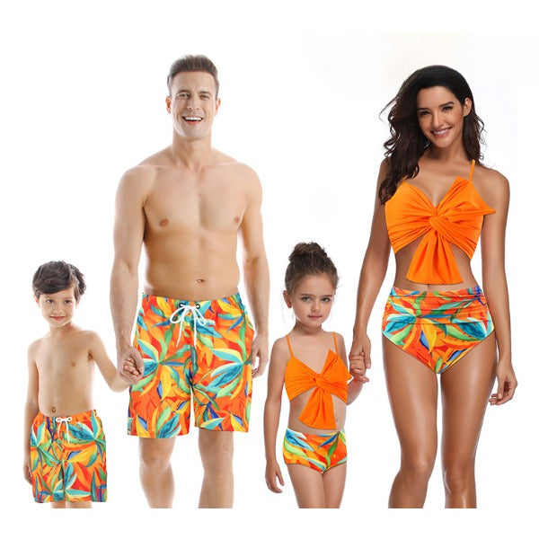 Wholesale Polyester Men's Beach Pants and Women's Bikini Sun Protection Cover Up Swimwear JDC-SW-HaiYu002