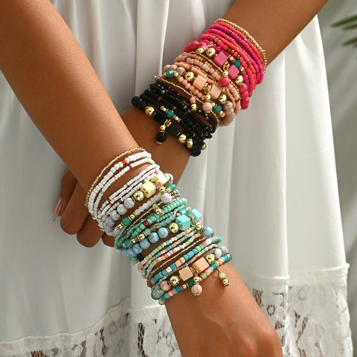 Wholesale Bohemian Multi-layer Beaded Bracelet JDC-BT-Bais005