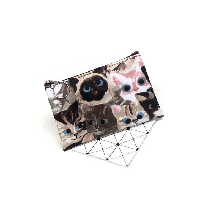 Wholesale Student Wallet Vintage Kitten Women Coin Purse JDC-WT-QW016