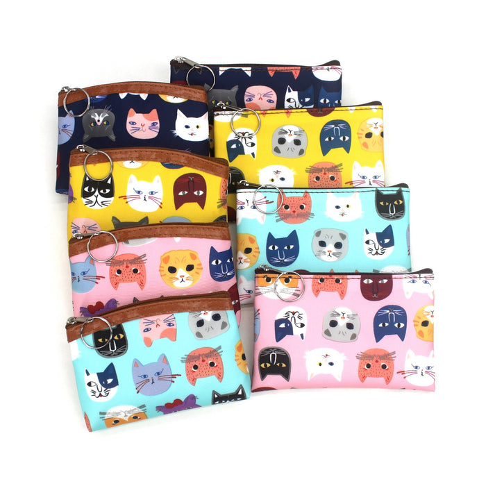 Wholesale Children's Wallet Cartoon Kitten Head Candy Color JDC-WT-QW015