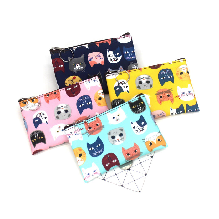 Wholesale Children's Wallet Cartoon Kitten Head Candy Color JDC-WT-QW015