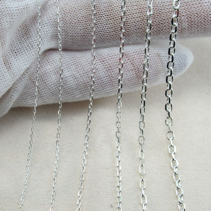 Wholesale Pure silver cross chain necklace collarbone chain sweater chain
