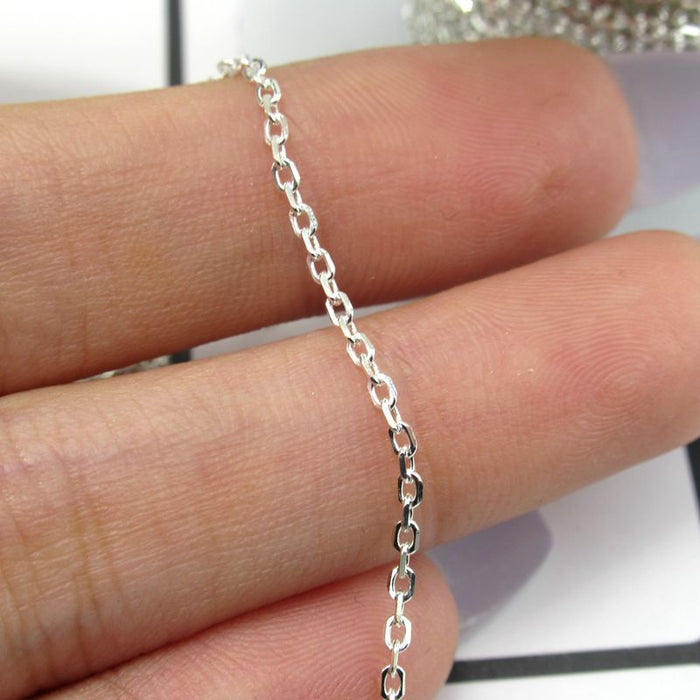 Wholesale Pure silver cross chain necklace collarbone chain sweater chain