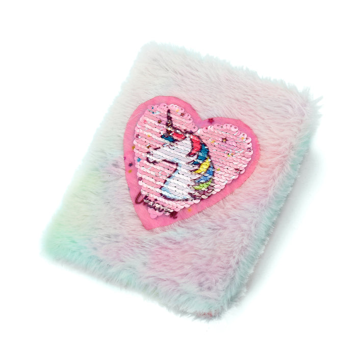 Wholesale Unicorn cartoon plush notebook