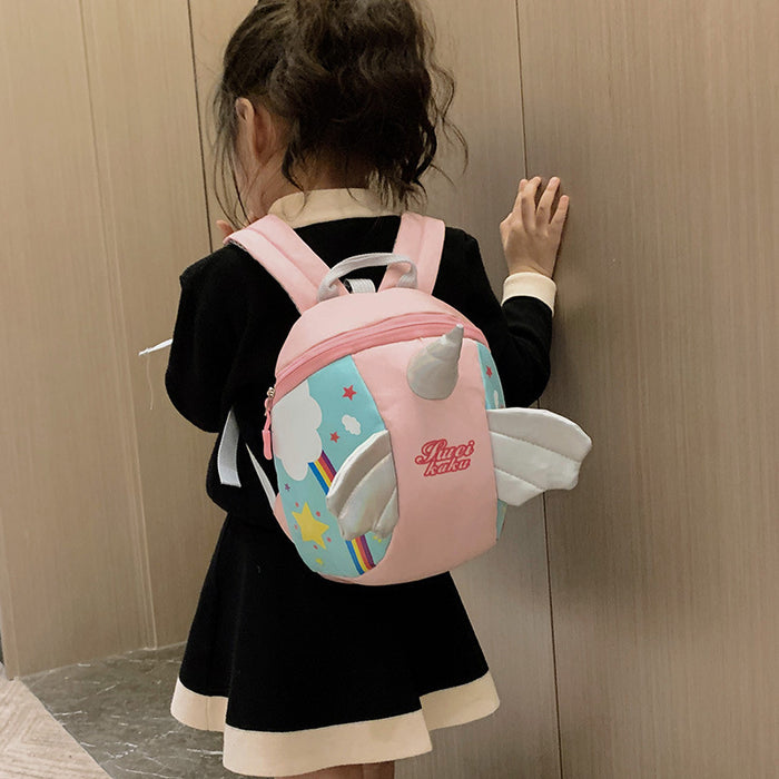 Wholesale Cute Unicorn Travel Bags Fashionable Children's Backpacks Trendy Elementary School Girls' Travel Backpacks JDC-BP-SS003