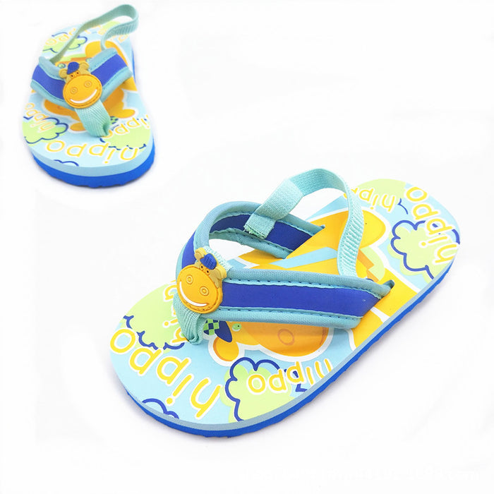 Wholesale  Children Seaside Boys Girls Travel Light EVA Baby Beach Slippers Shoes Clip Toe Slippers