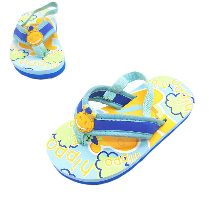 Wholesale  Children Seaside Boys Girls Travel Light EVA Baby Beach Slippers Shoes Clip Toe Slippers