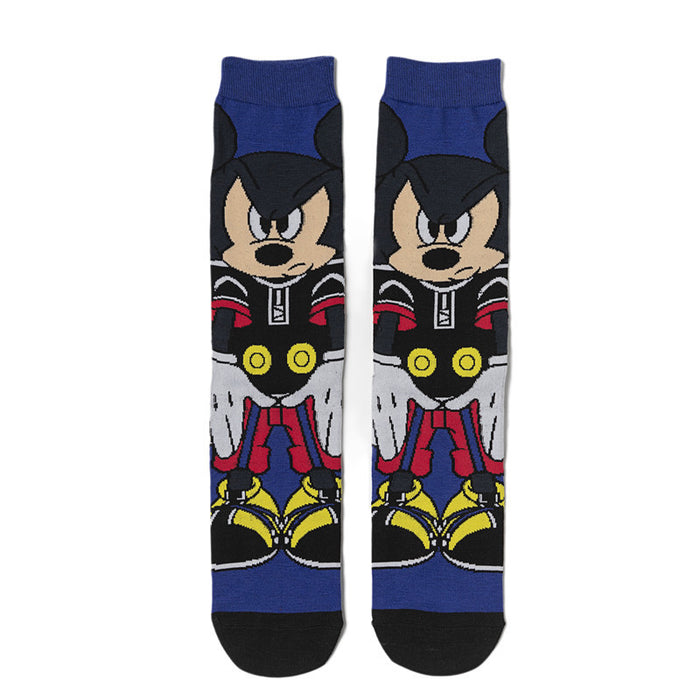 Wholesale Men's Cotton Sports casual Cartoon Socks Size 42-47 9-11