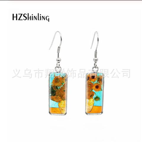 Wholesale Stainless Steel Starry Sky Earrings Cross-Border Jewelry Popular Earrings