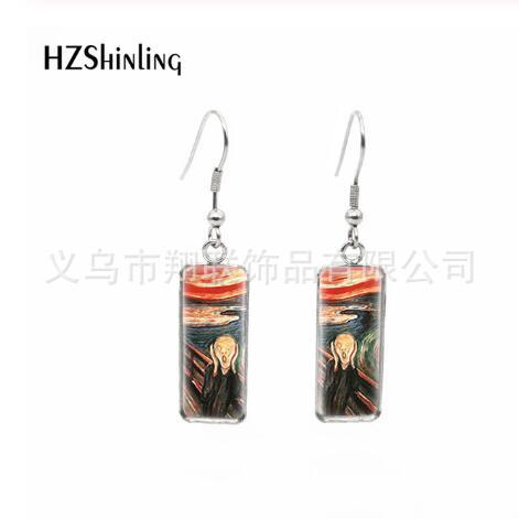 Wholesale Stainless Steel Starry Sky Earrings Cross-Border Jewelry Popular Earrings