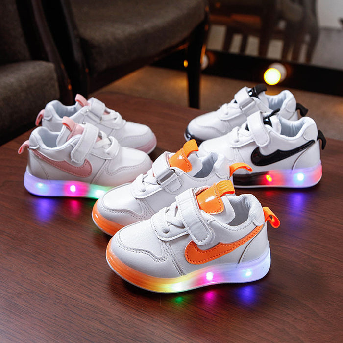 Wholesale of New Children's Luminous Shoes Men's and Women's Shoes Colorful Light Shoes Fluorescent Sparkling Girls' Lighting Shoes JDC-KS-GS008