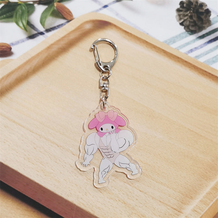 Wholesale Cartoon Acrylic Keychains JDC-KC-ChuangYi011