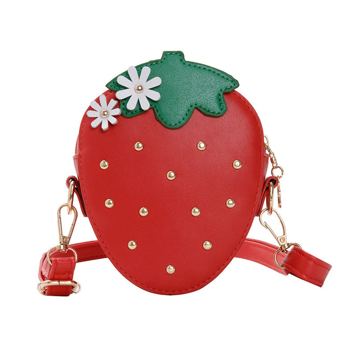 Wholesale Stylish crossbody bag, adjustable fruit bag, cute princess coin purse