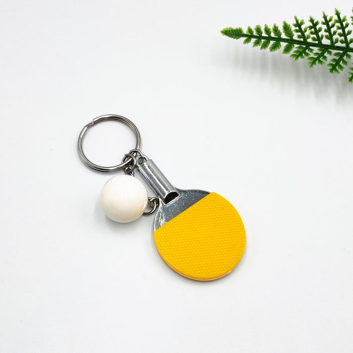 Wholesale Table tennis racket keychain pendant, table tennis fan souvenir