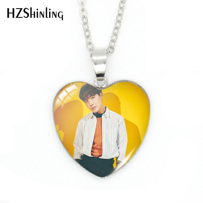 Wholesale Heart-shaped Time Gem Necklace Collective Individual Star Pendant