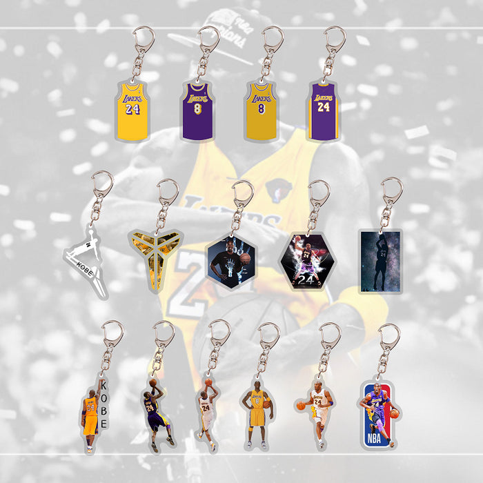 Wholesale Cartoon Double Layer Transparent Acrylic Keychain JDC-KC-YaQ002