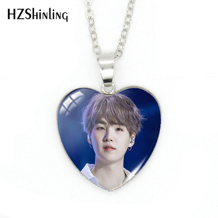 Wholesale Necklaces Alloy Glass Sheet Idol Merchandise (F) JDC-NE-XiangL004