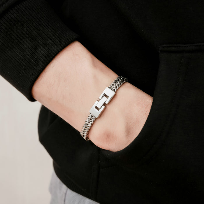 Wholesale Stainless steel bracelet, steel color titanium steel men's jewelry