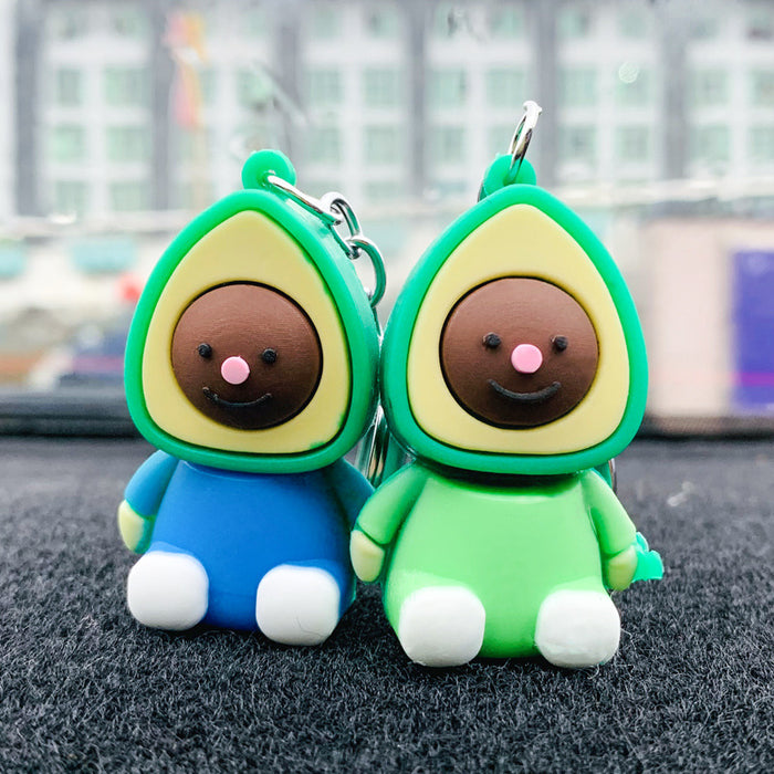 Wholesale Cartoon keychain pendant, doll, PVC backpack, cute little gift, key pendant