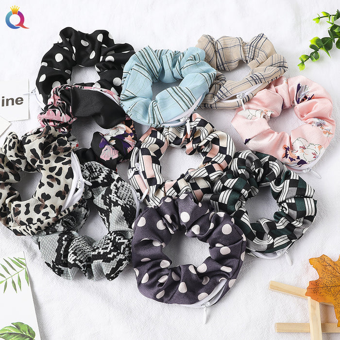 Wholesale Velvet Zipper Hair Tie JDC-HS-Yiyan007