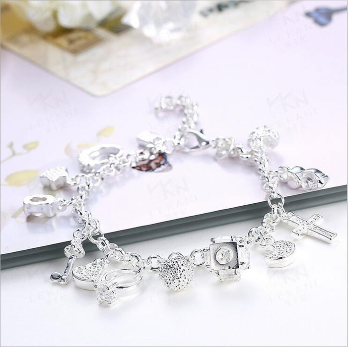 Wholesale Thirteen Pendant Alloy Bracelet JDC-BT-WeiWan002