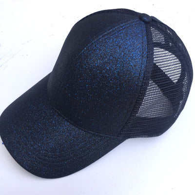 Wholesale Cotton Sequined Mesh Cap Ponytail Cap Ball Cap JDC-FH-ZhanH002