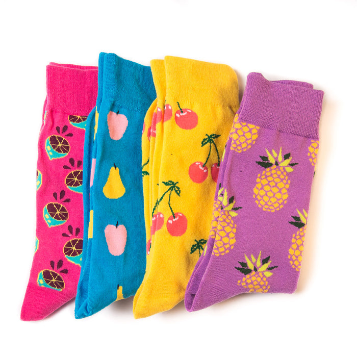 Wholesale Happy Socks Fruit Series Men and Women Socks Mid-tube Socks JDC-SK-CG016