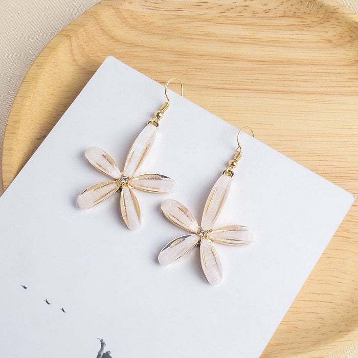 Wholesale Flower Earrings oversized petal earrings for Women