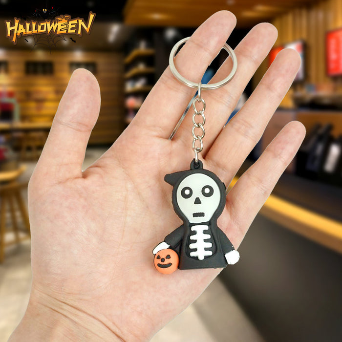 Wholesale Halloween PVC Cartoon Doll Keychain JDC-KC-Yexiang026