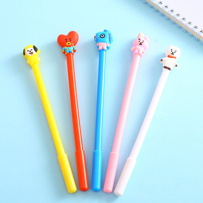 Wholesale Ballpoint Pen Plastic Cute Cartoon Black Gel Pen JDC-BP-ZhangH001