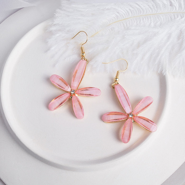 Wholesale Flower Earrings oversized petal earrings for Women