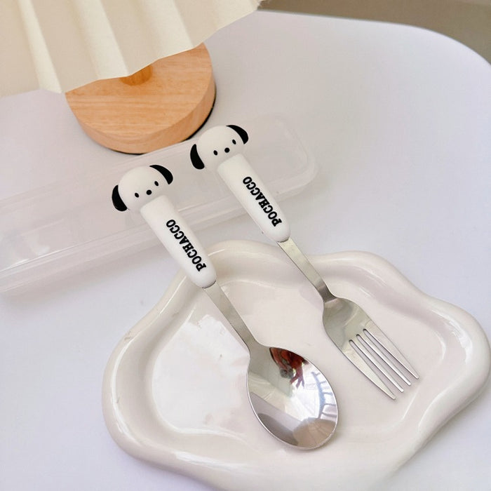 Wholesale Stainless Steel Tableware Silicone Handle Set JDC-SN-CXR002