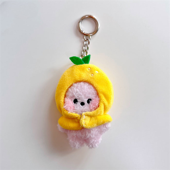 Wholesale Cute Cartoon Fruit Headband Series Plush Pendant Keychain JDC-KC-ZhangX004