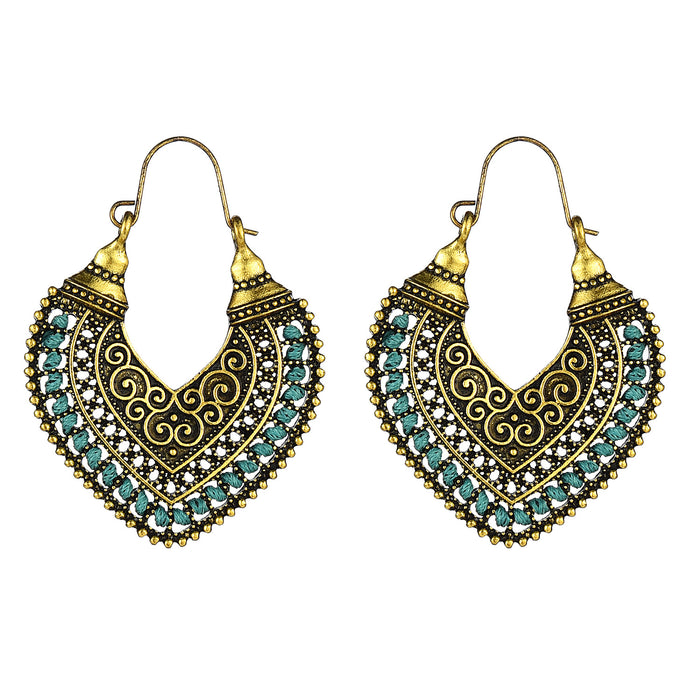 Wholesale   earrings earrings jewelry vintage  hollow carved earrings