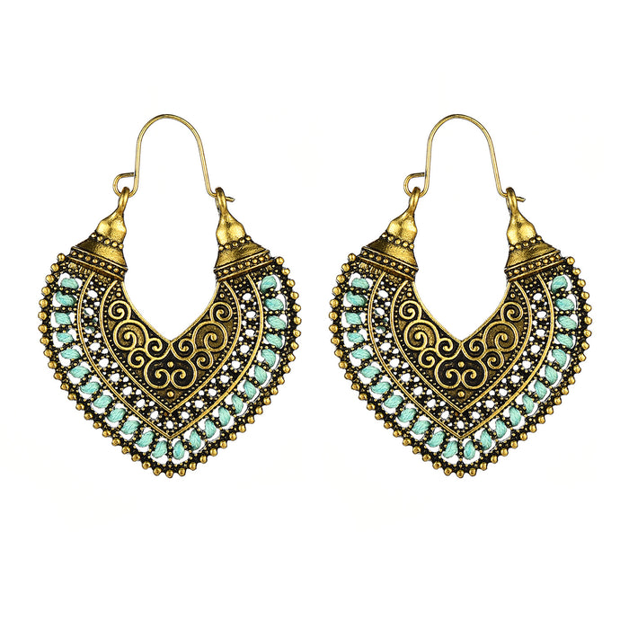 Wholesale   earrings earrings jewelry vintage  hollow carved earrings