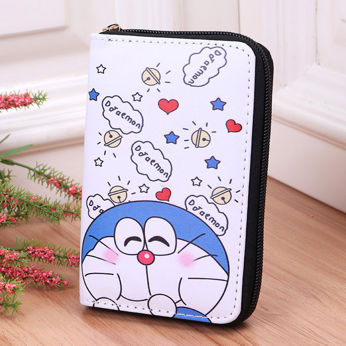 Wholesale Cartoon Cute Zipper pu Leather Multi-compartment Coin Purse for Boys and Girls Students