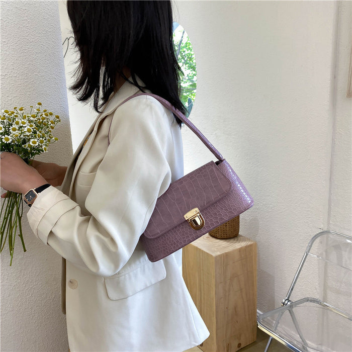 Wholesale Popular new versatile stone patterned fashionable shoulder bag, underarm bag
